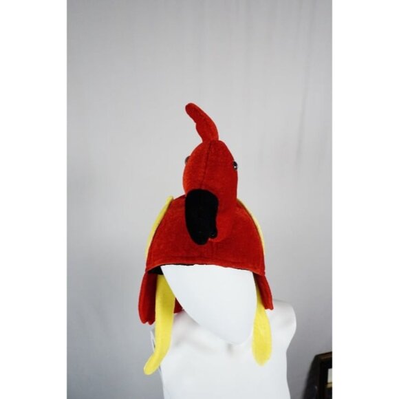 Velvet Plush Parrot Head Hat Costume Jimmy Buffet Party One Size - Picture 5 of 7